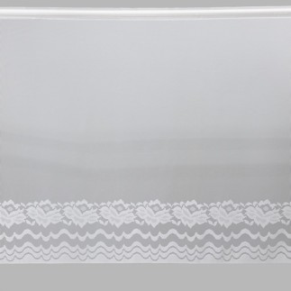 Brocante vitrage écru hauteur 70 cm