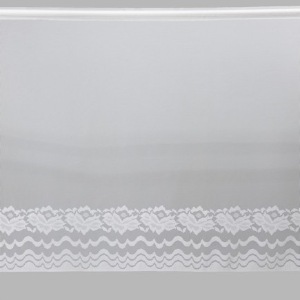 Brocante vitrage écru hauteur 70 cm