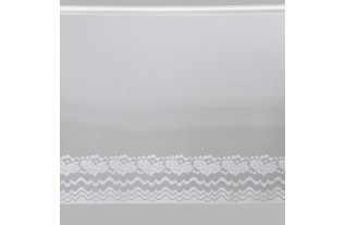 Brocante vitrage écru hauteur 70 cm