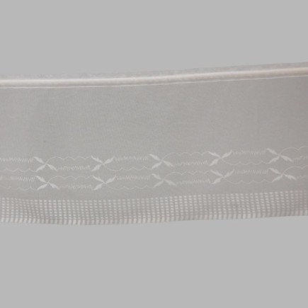 Brocante vitrage ecru hoogte 35 cm