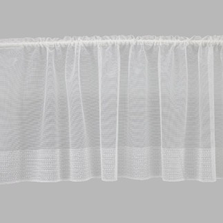 Brocante vitrage white height 55 cm