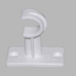 bracket for curtain rod 12 mm white length 3 cm 2 pieces