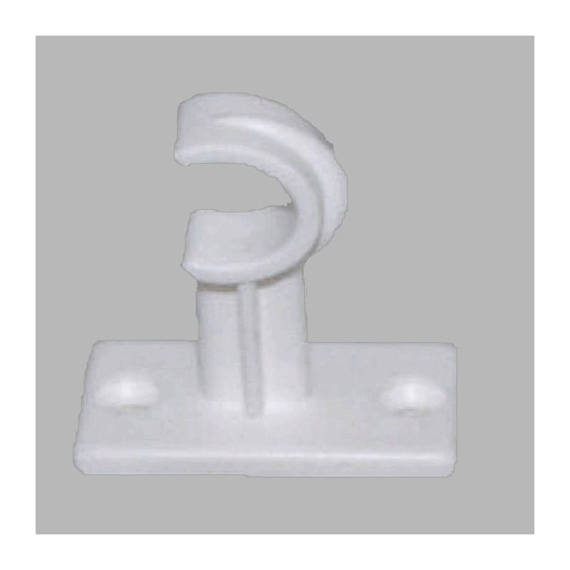 steun voor gordijnroede 12mm wit lengte 3 cm 2 stuks