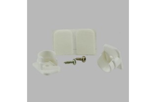 Brackets for rod in the day white screw or glue