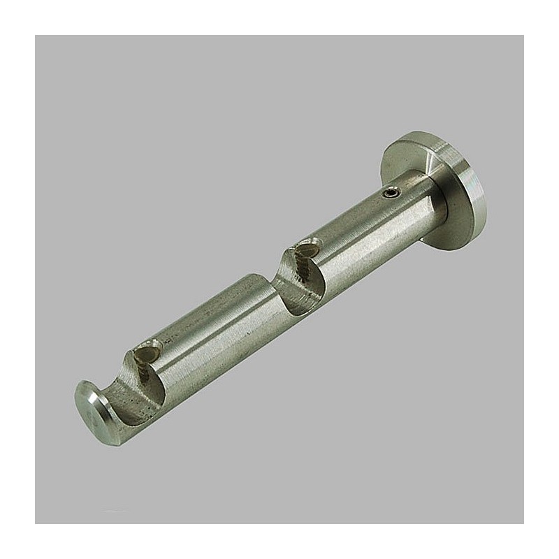 brackets lay-on double for rod 12 mm silver L 12 cm brackets lay-on double for rod 12 mm silver L 12 cm