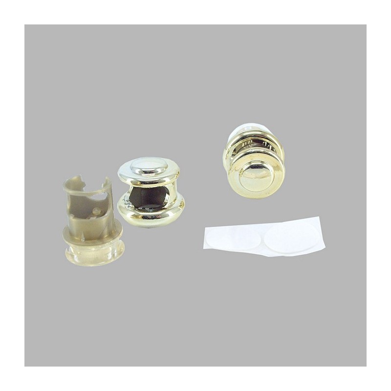 end brackets round plastic curtain rod 12 mm color gold 2 pcs