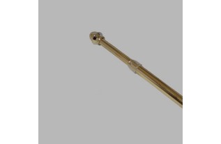 complete gordijnroede 12 mm uitschuifbaar lengte 50-85 cm goud