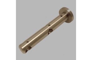 supports mural double fermé tringle à rideau 12mm argent L 12 cm