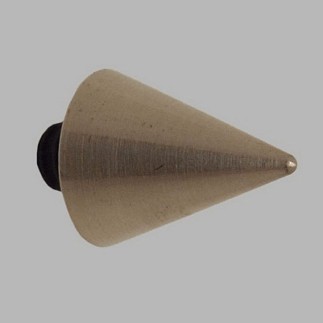 finial spearhead silver curtain rod 12 mm 1 pc