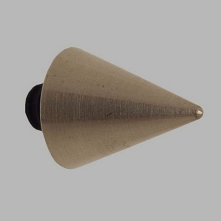 finial spearhead silver curtain rod 12 mm 1 pc