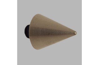 eindknop speerpunt zilver roede 12 mm 1 stks