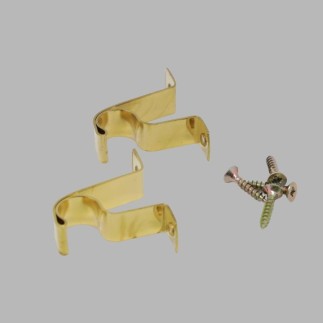 Support mural 13 mm or avec vis 2 pièces