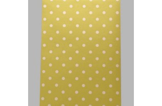 behang stippen lemon en wit