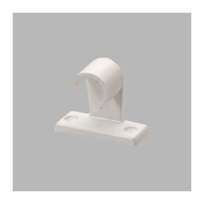 click support for curtain rod 13 mm color white 2 pieces
