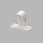click support for curtain rod 13 mm color white 2 pieces