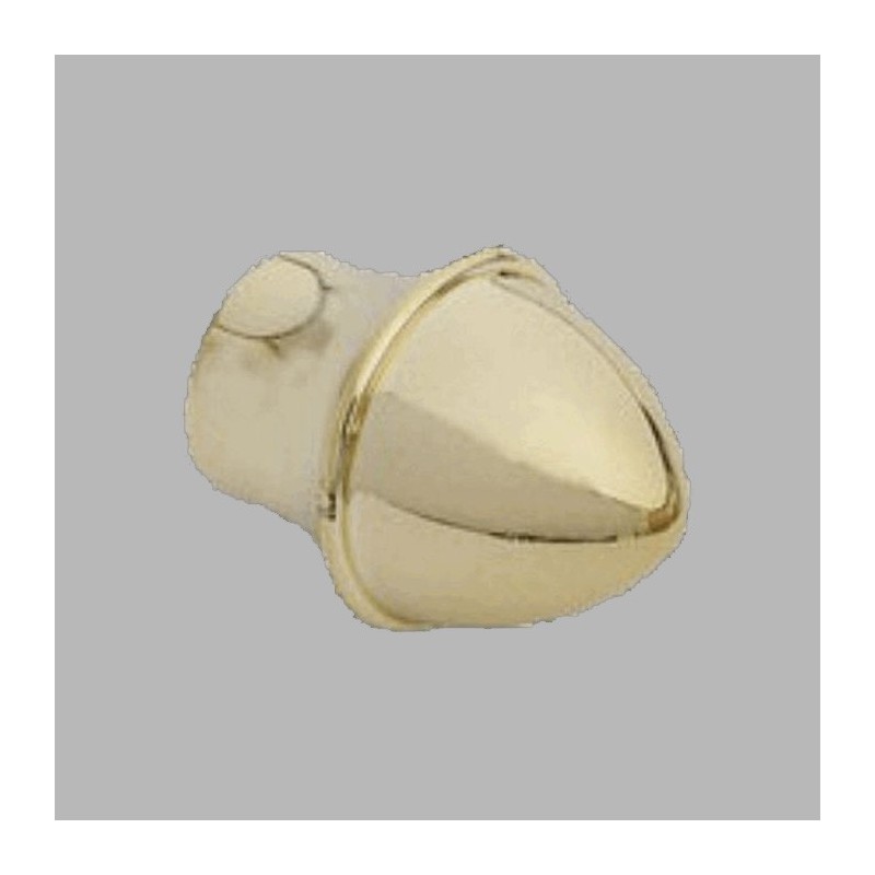 eind knop caferod gordijnroede 13 mm kleur goud per stuk