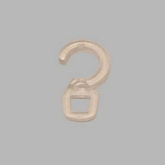 overklikoog of clips 6 mm voor gordijnroede ring transparant 10 stuks