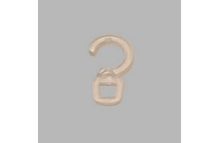 click eye or clips of 6 mm curtain rod ring transparent 10 pieces