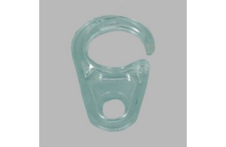 oeil de clic ou clips 10 mm d'anneau de rideau transparent 10 pièces