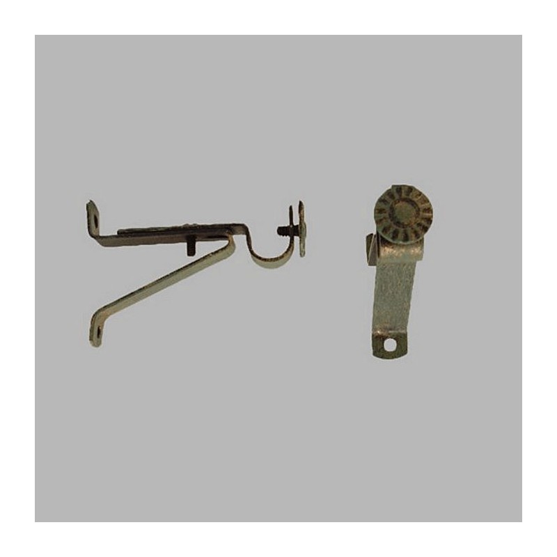 support mural extensible 6-8 cm vert antique tringle 14 mm