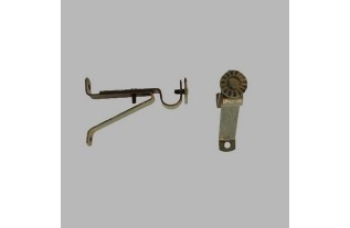 support mural extensible 6-8 cm vert antique tringle 14 mm