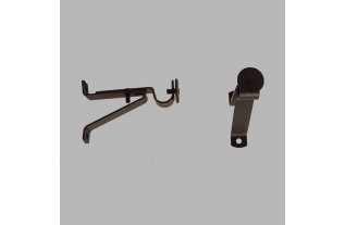 uitschuifb muursteun 6-8 cm zwart 14 mm