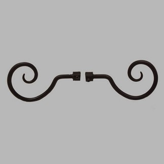 embout fer curl noir 14 mm L 16 cm 2 pcs