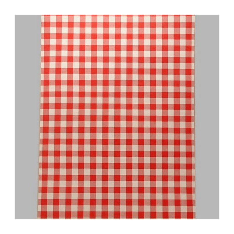 behang ruitje rood en wit