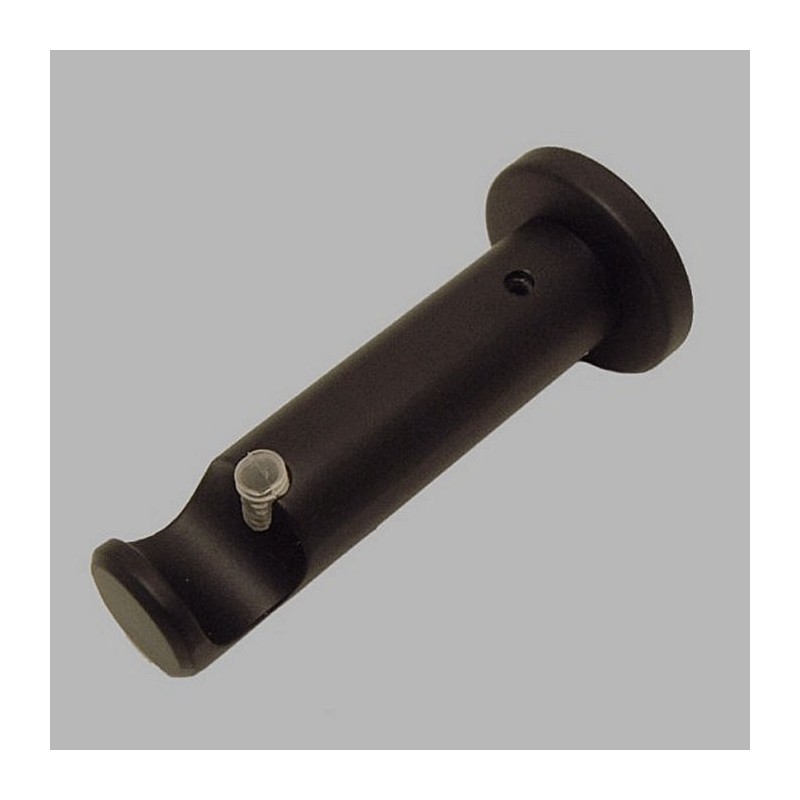 supports tringle à rideau 16 mm couleur noir L 8 cm