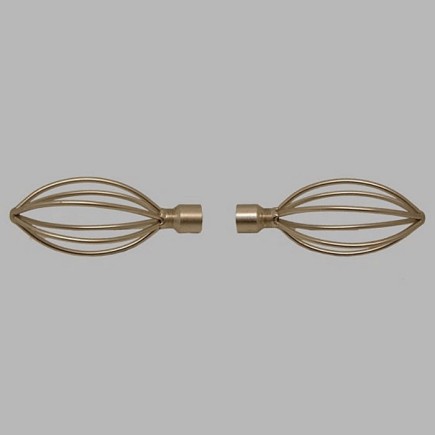 finial metal spiral point silver curtain rod 16 mm L 13 cm