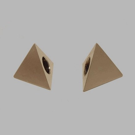 finial pyramid silver curtain rod 16 mm 2 pcs