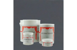 Peinture murale Black Lily - Violet-gris mystérieux