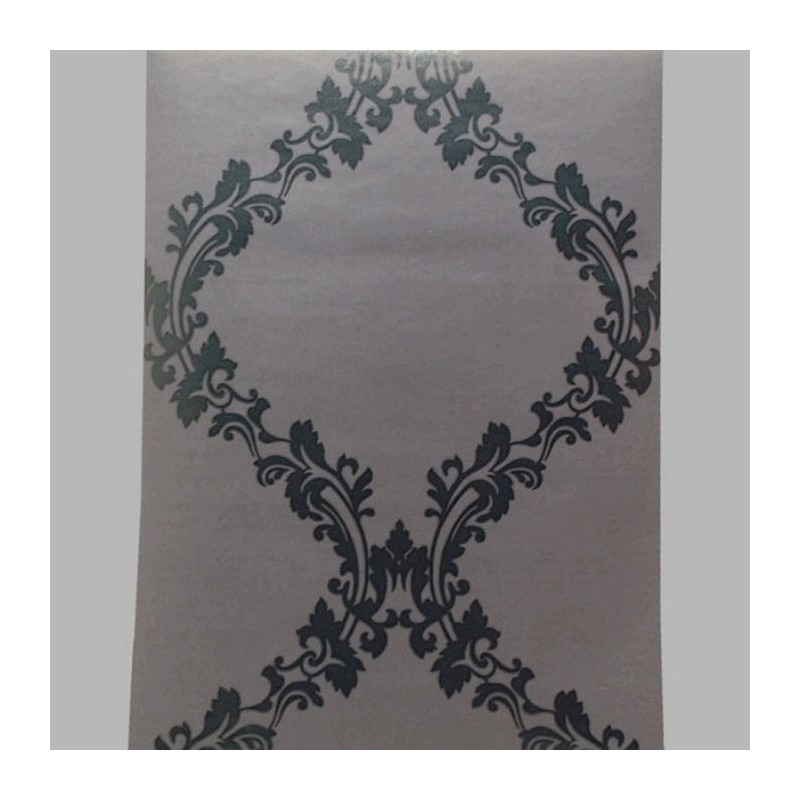 Behang damast classic zwart Behang damast classic zwart