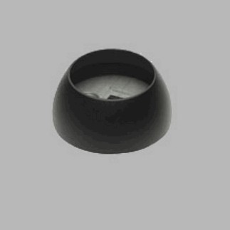 support mur tringle à rideau 20 mm couleur noir par  2 pièce