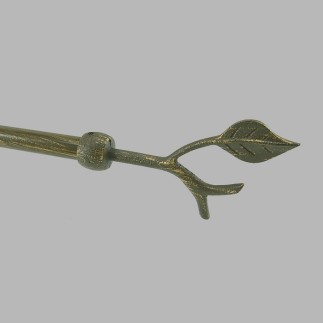 embouts branche tringle a rideau 20 mm vieil or
