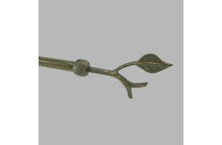Finials branch curtain rod 20 mm old gold