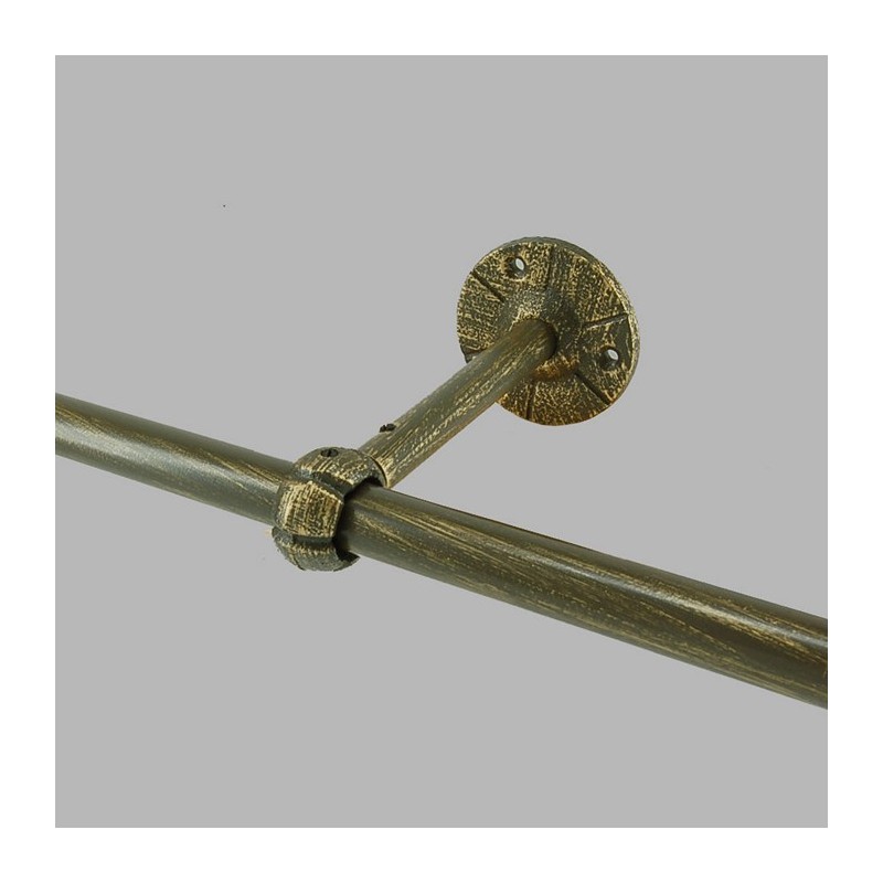 muursteun gordijnroede 20 mm verouderd goud 14-20 cm