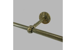brackets curtain rods 20 mm old gold length 14-20 cm