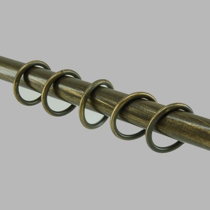 curtain ring rods 20 mm old gold 13-14 mm-6 pcs