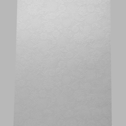 papier peint intissé dentelle dessin de fleurs blanc-brillant