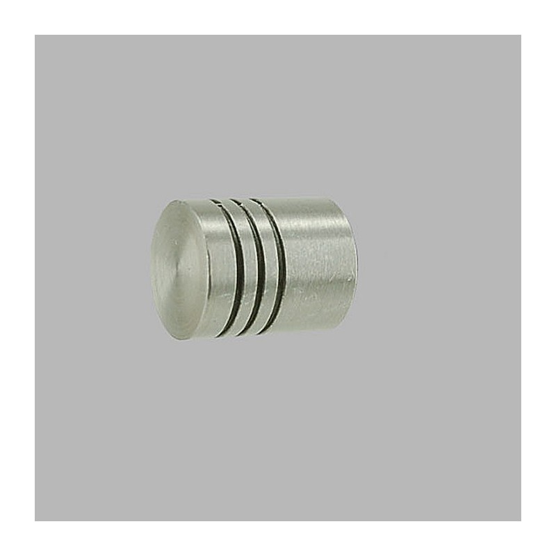 embouts cylindre tringle à rideau 20 mm couleur nickel brossé 2 pcs