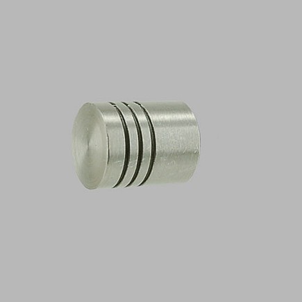 embouts cylindre tringle à rideau 20 mm couleur nickel brossé 2 pcs