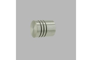 finial cylinder curtain rods 20 mm color brushed nickel 2 pcs