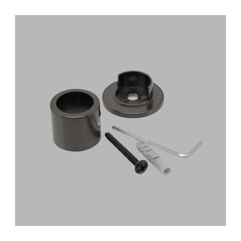 Steun in de dag Antraciet zwart roede 20 mm