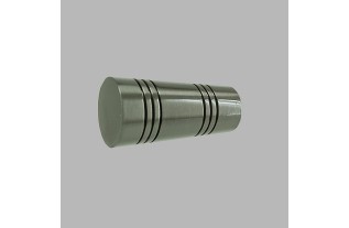 eindknop Apollo gordijnroede 20 mm kleur zwart nikkel 2 stks