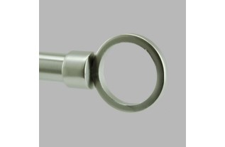 Embout ring curtain rod 20 mm color brushed nickel 1 piece