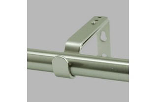 support tringle à rideau 20 mm extensible couleur nickel brossé 2 pièces