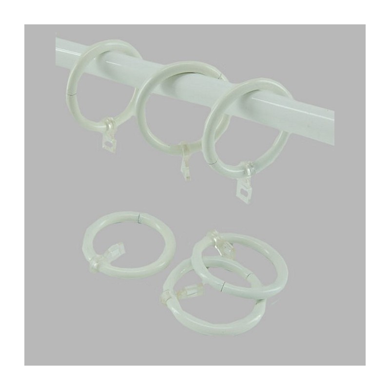 anneaux tringle à rideau 20 mm off blanc 23 x 45 mm par piece