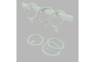 anneaux tringle à rideau 20 mm off blanc 23 x 45 mm par piece