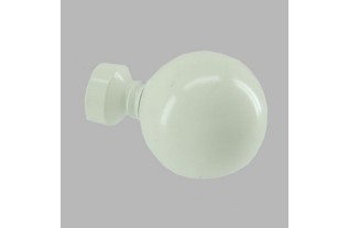 embouts elegant boule tringle à rideau 20 mm off blanc par pièce